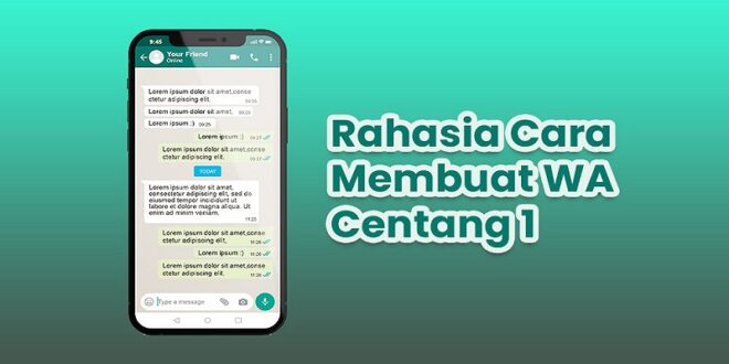 Cara Whatsapp Centang Satu Tapi Online Tanpa Aplikasi, 100 % Sukses