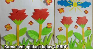 Jelaskan Cara Membuat Karya Seni Aplikasi Seperti Gambar di Atas!